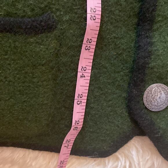 Vintage Men’s European Wool Hunting Jacket Very Thick EUC Sz Lg Green & Black - Picture 7 of 9